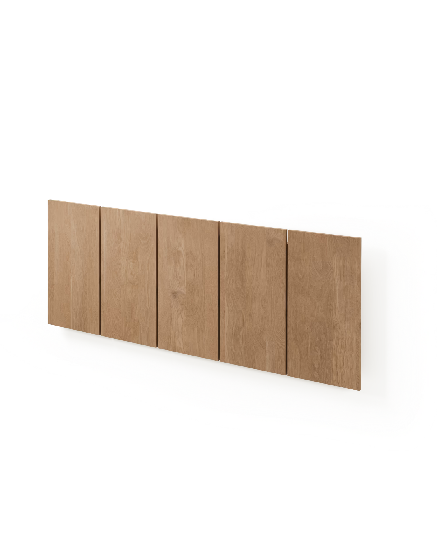 Cabecero Cova de roble natural, con módulos, para cama de 150/160 cm