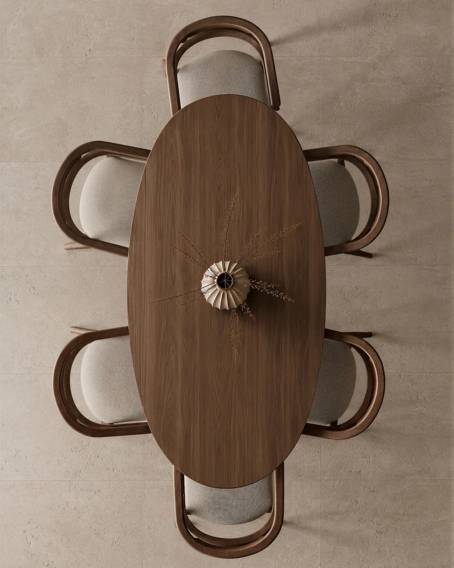Mesa de comedor Tala de roble moka 190 x 95 cm