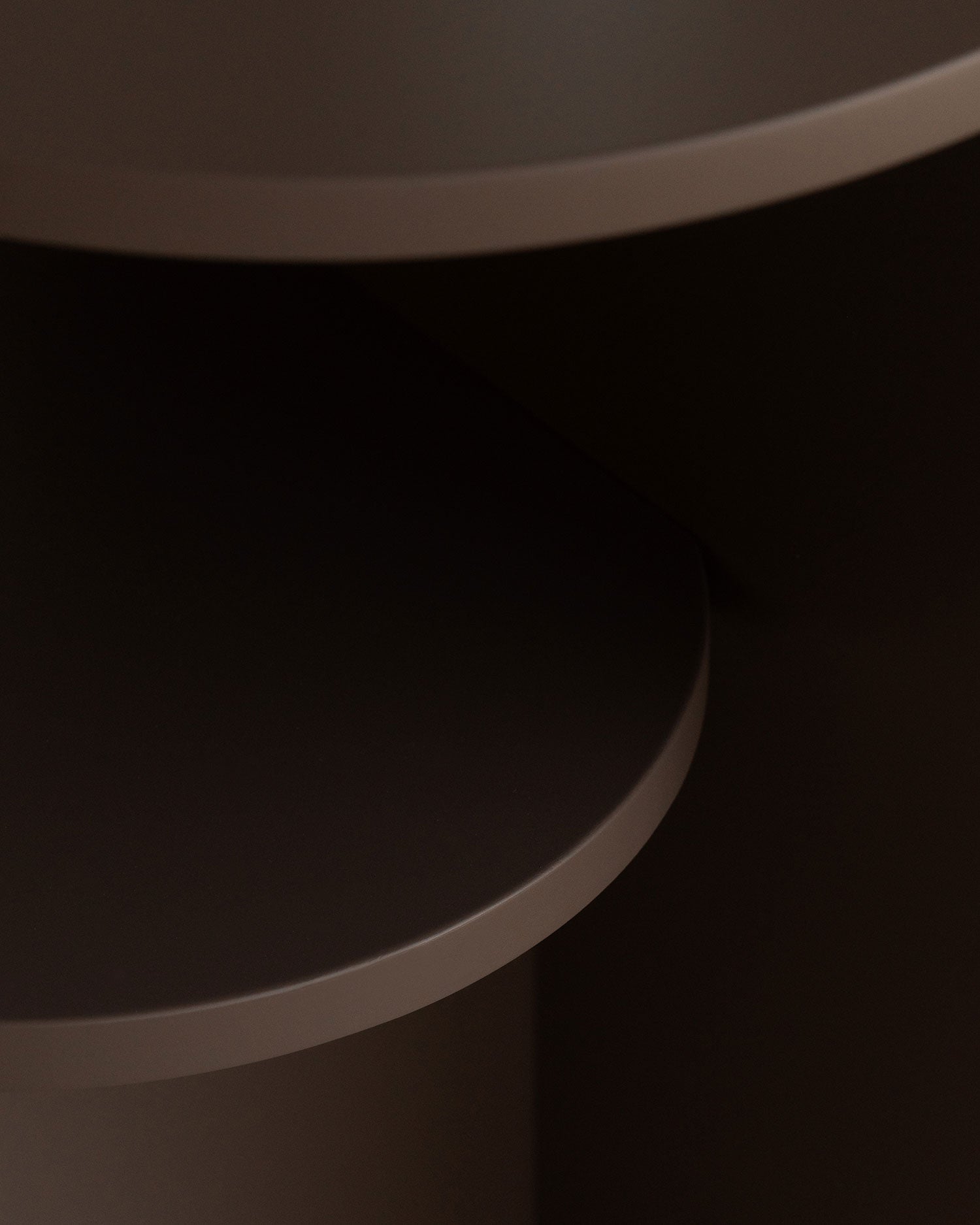 Mesa auxiliar Aura brown ø 40 cm