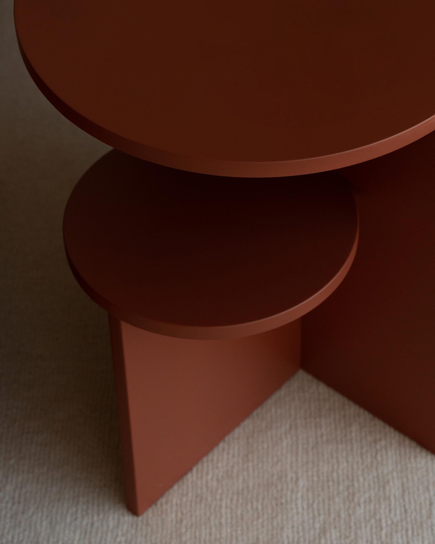 Mesa auxiliar Aura terracota ø 40 cm