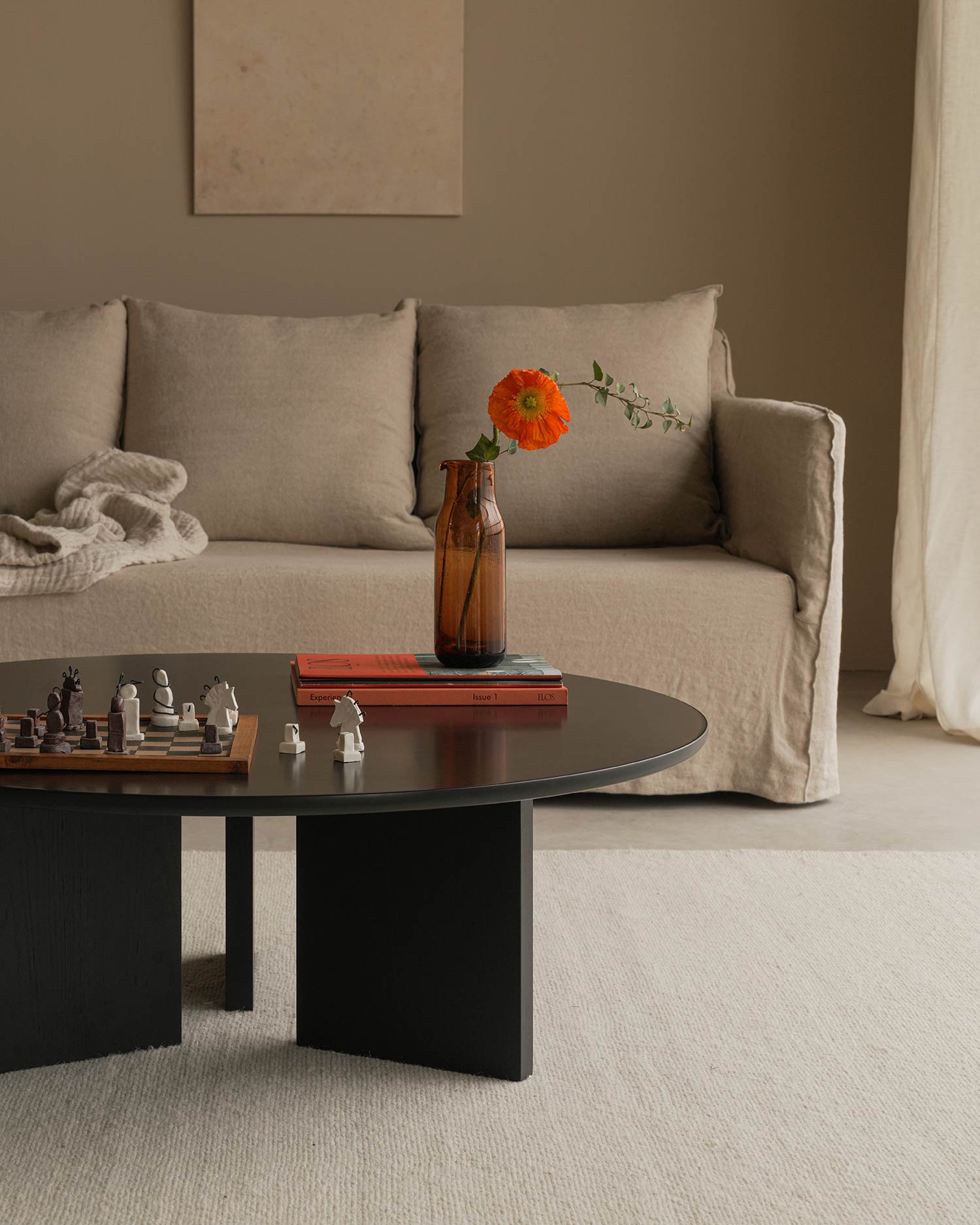 Mesa de centro Figa black ø 100 cm