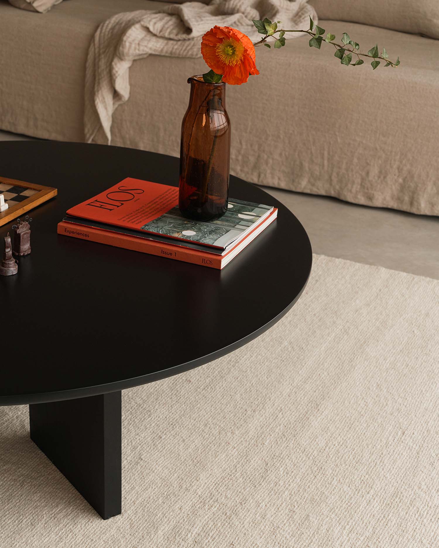 Mesa de centro Figa black ø 100 cm