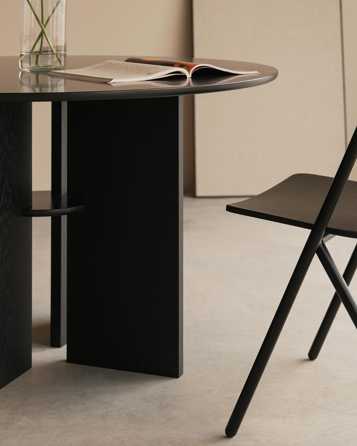 Mesa de comedor Figa black ø 120 cm