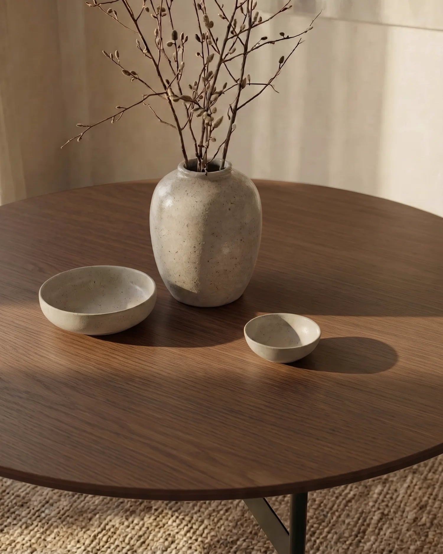 Mesa de comedor Tala de roble moka ø 120 cm