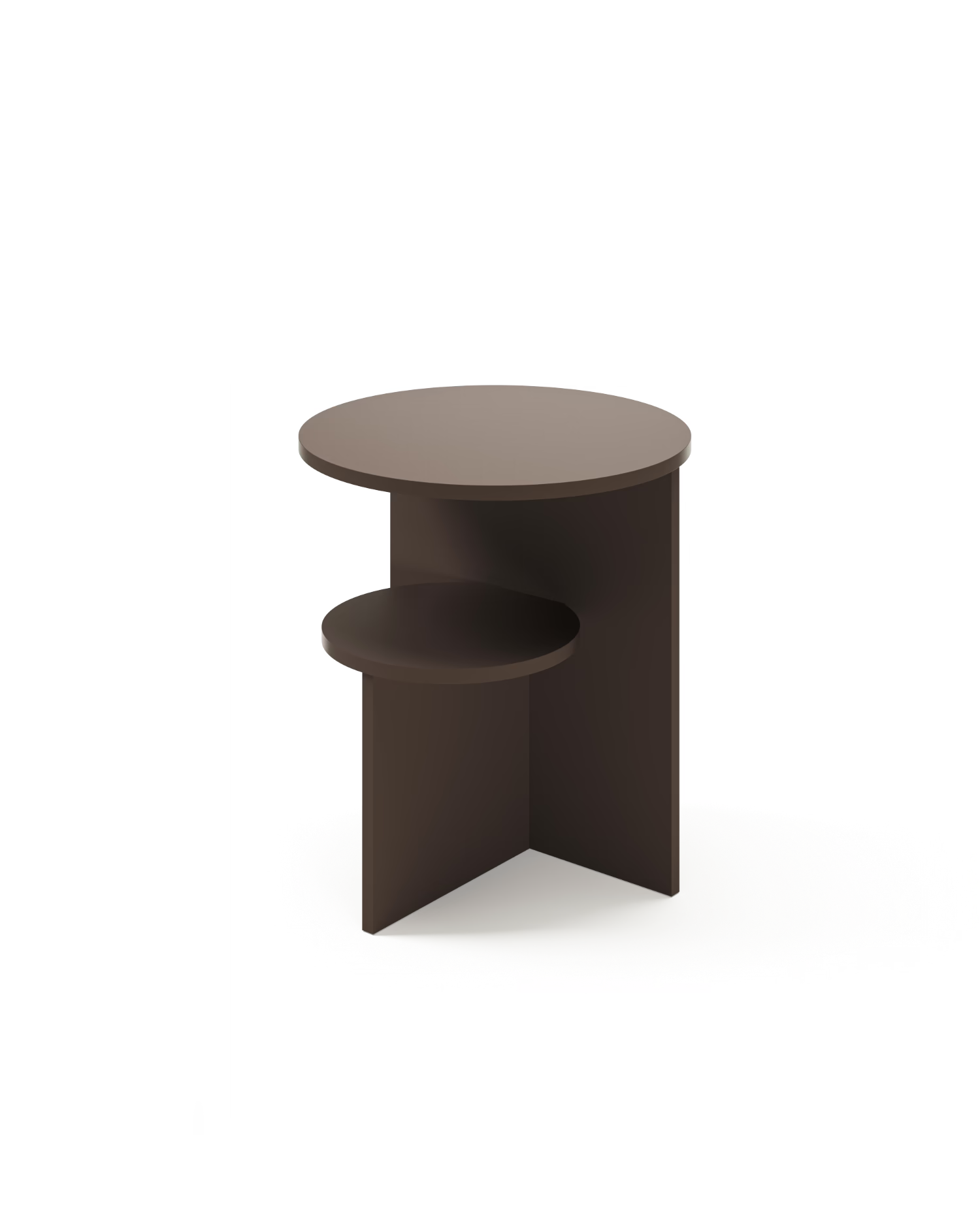 Mesa auxiliar Aura brown ø 40 cm