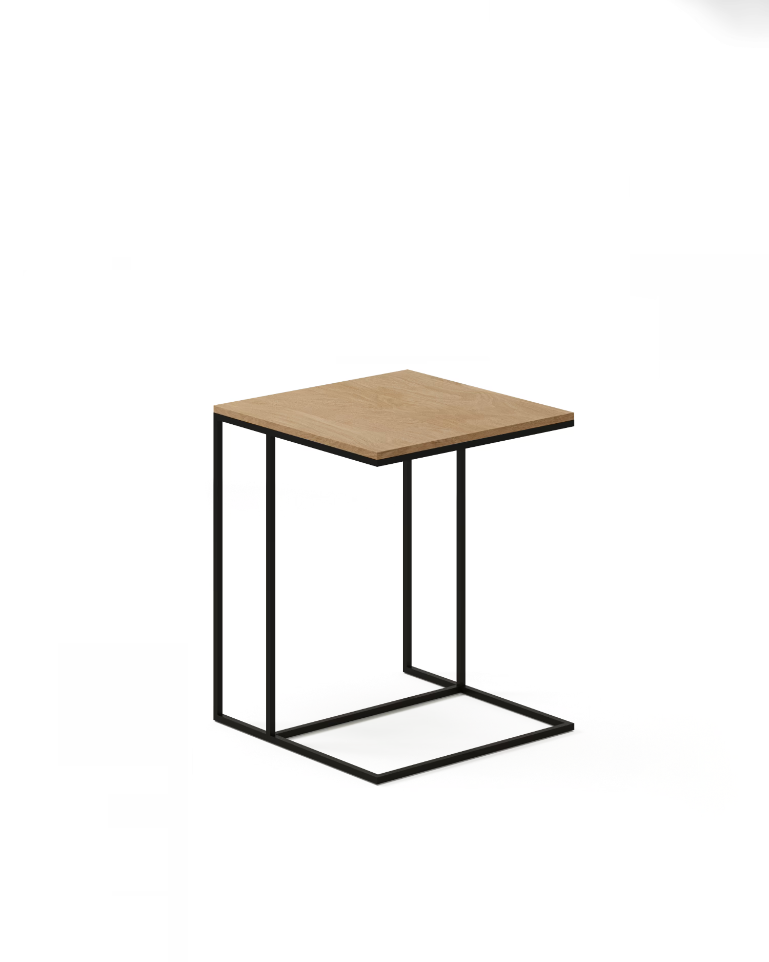 Mesa auxiliar Mini Petra de roble natural 40 x 40 cm