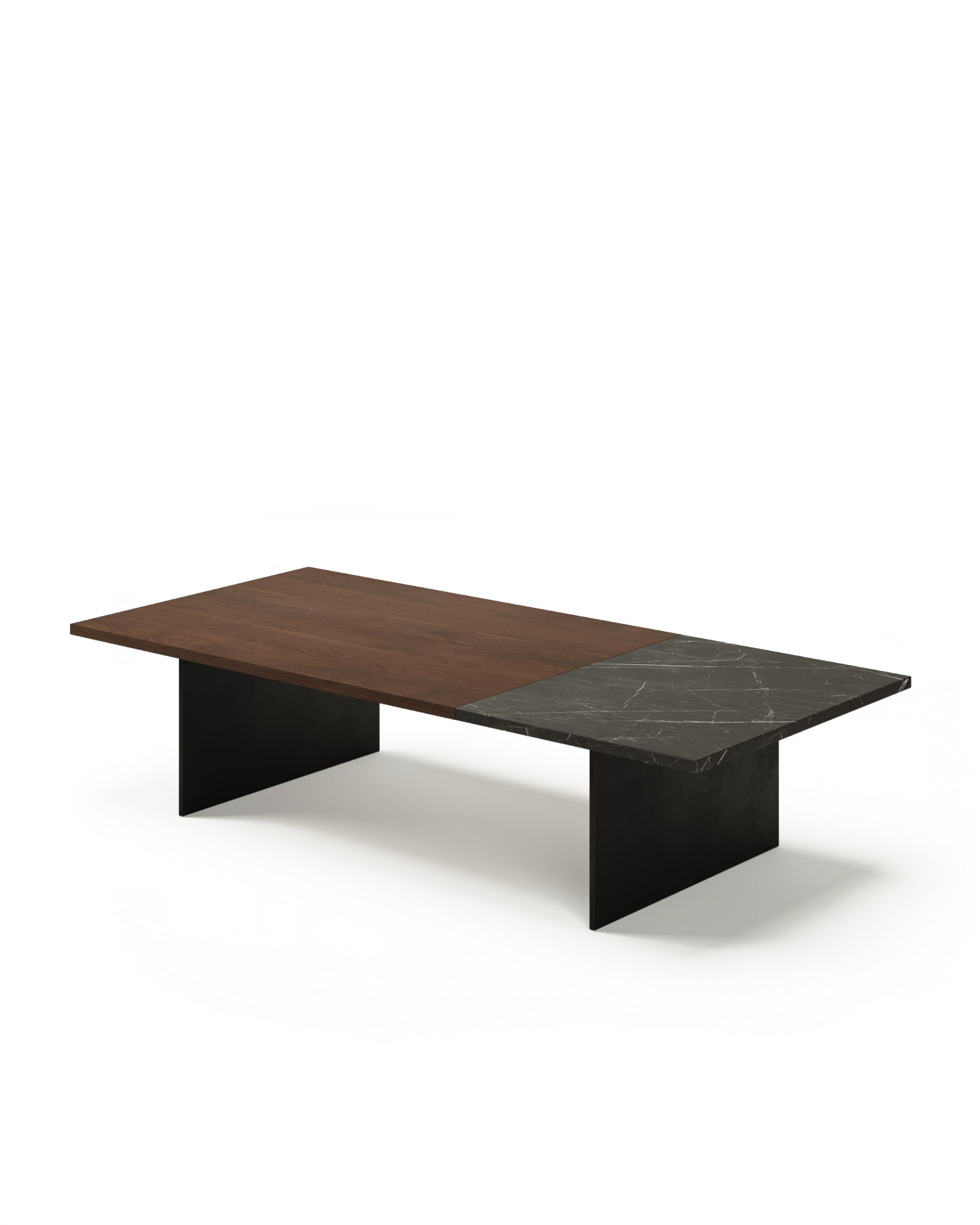 Mesa de centro Calobra de mármol Negro Marquina 130 x 60 cm