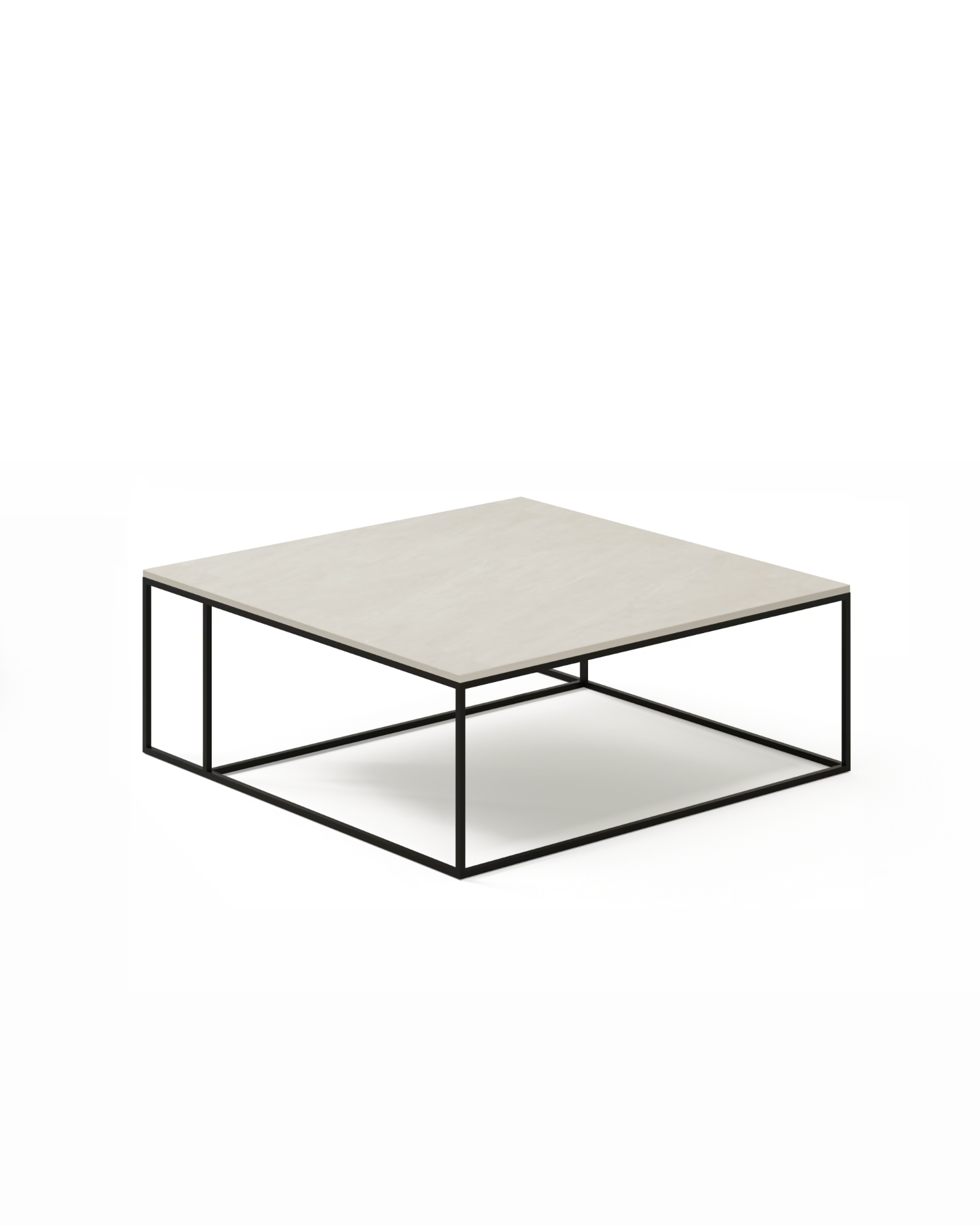 Mesa de centro Petra de porcelánico Duna 80 x 80 cm