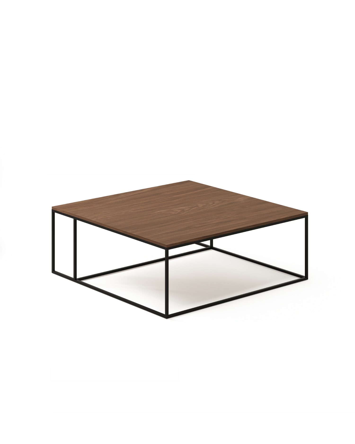 Mesa de centro Petra de nogal 80 x 80 cm