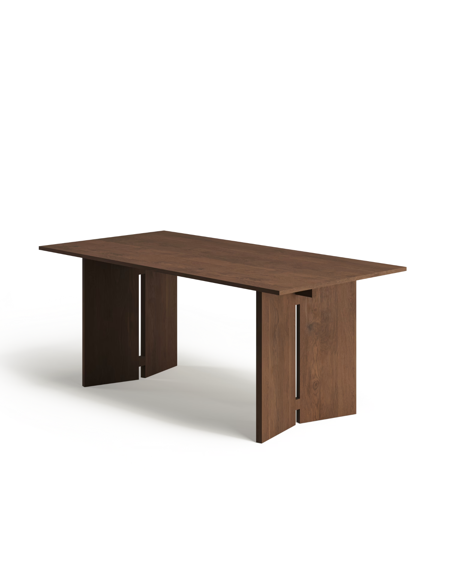 Mesa de comedor Kyo de roble moka 180 x 90 cm
