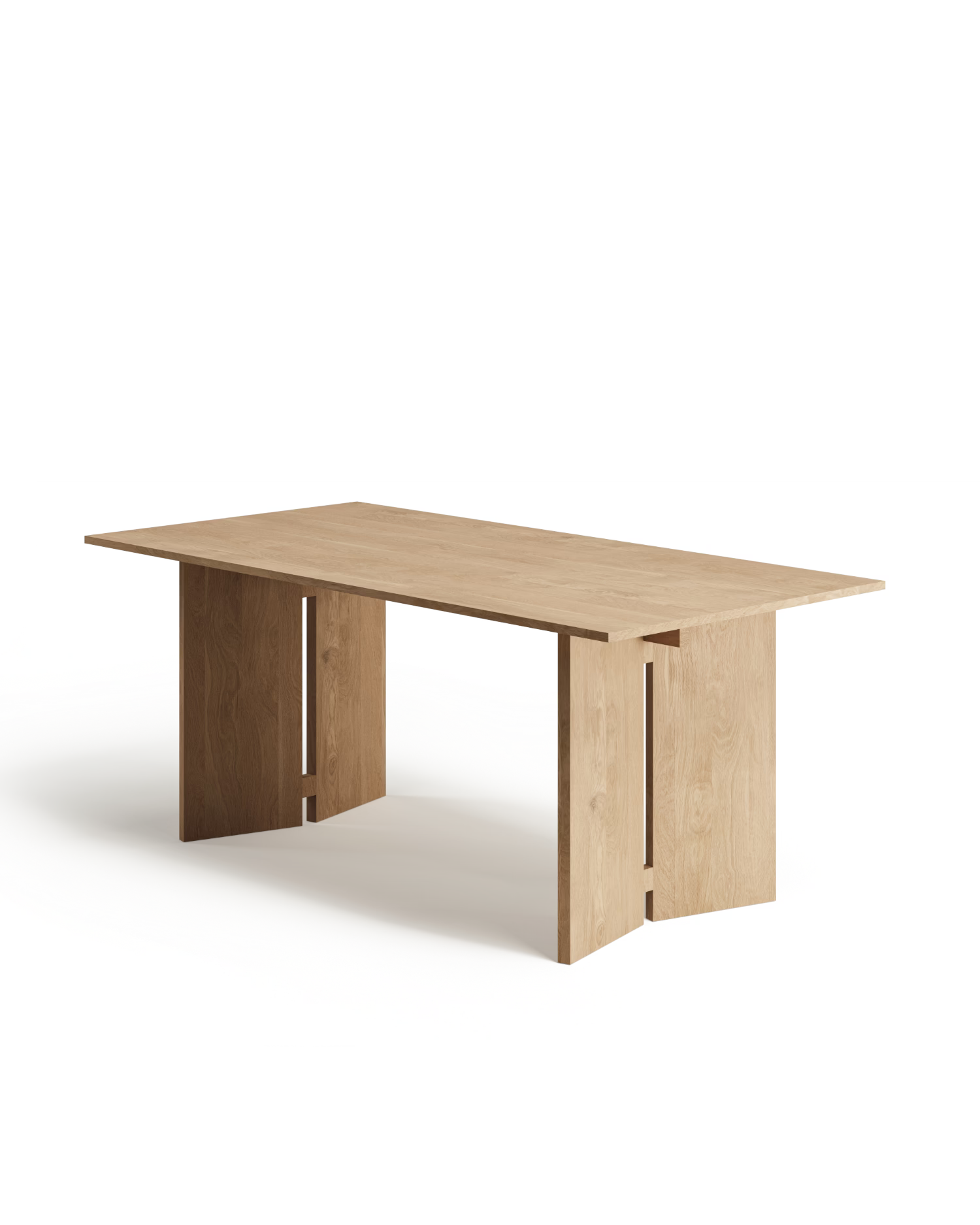 Mesa de comedor Kyo de roble natural 180 x 90 cm