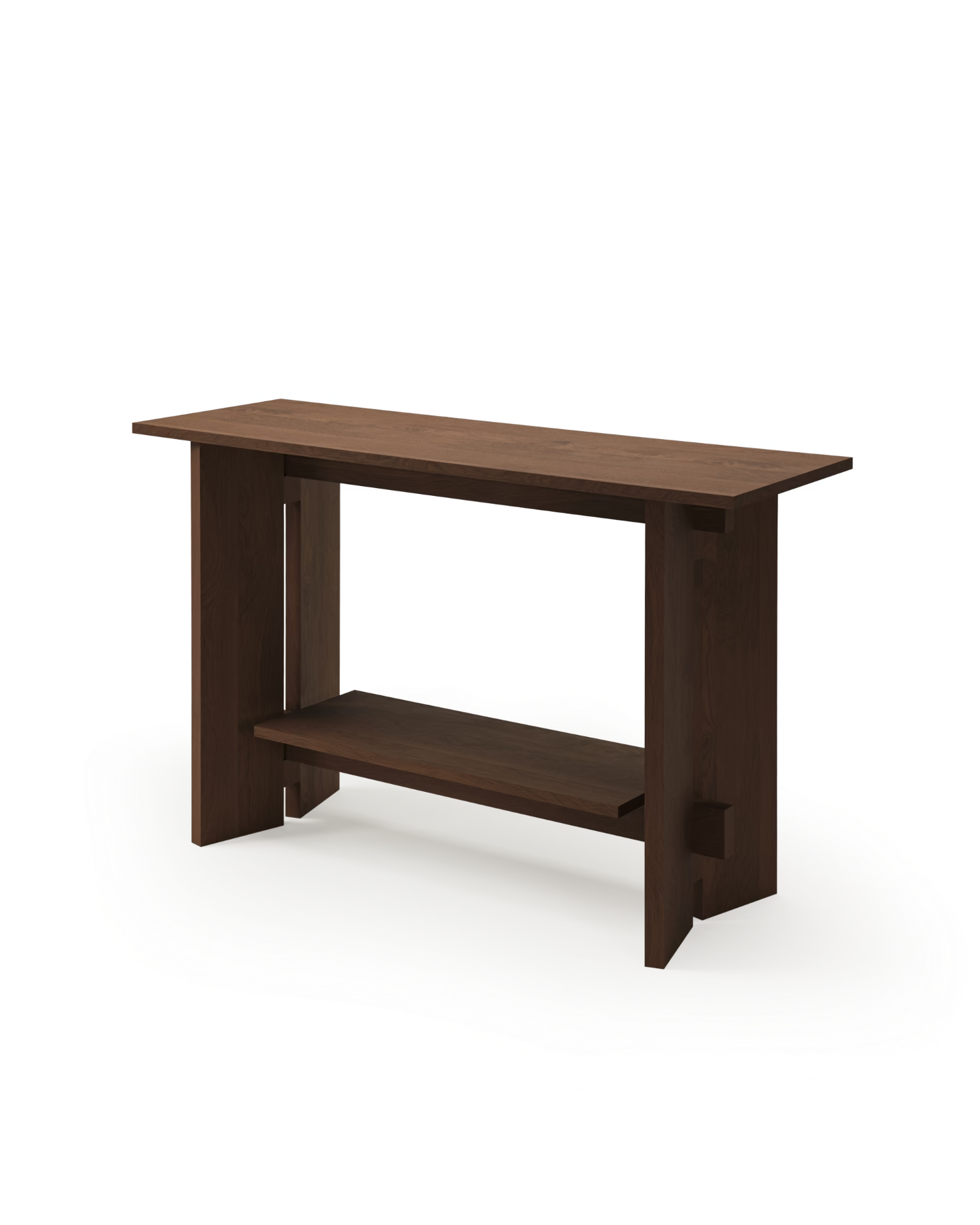 Recibidor Kyo de roble moka 120 x 40 cm