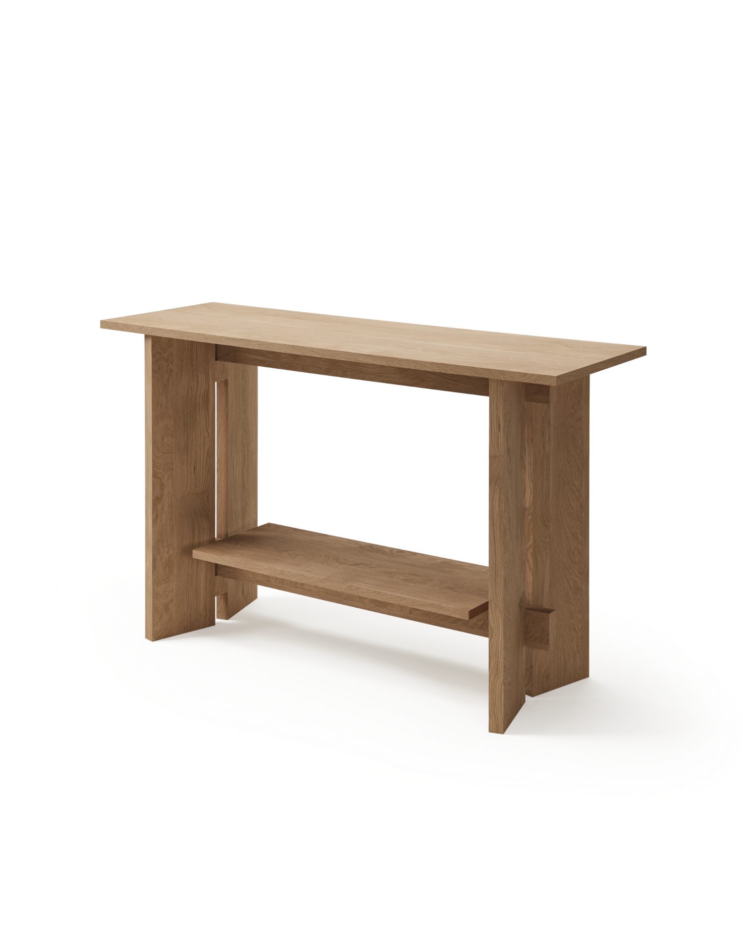 Recibidor Kyo de roble natural 120 x 40 cm