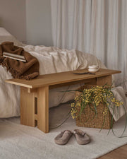 Banco Kyo roble natural 120 x 35 cm