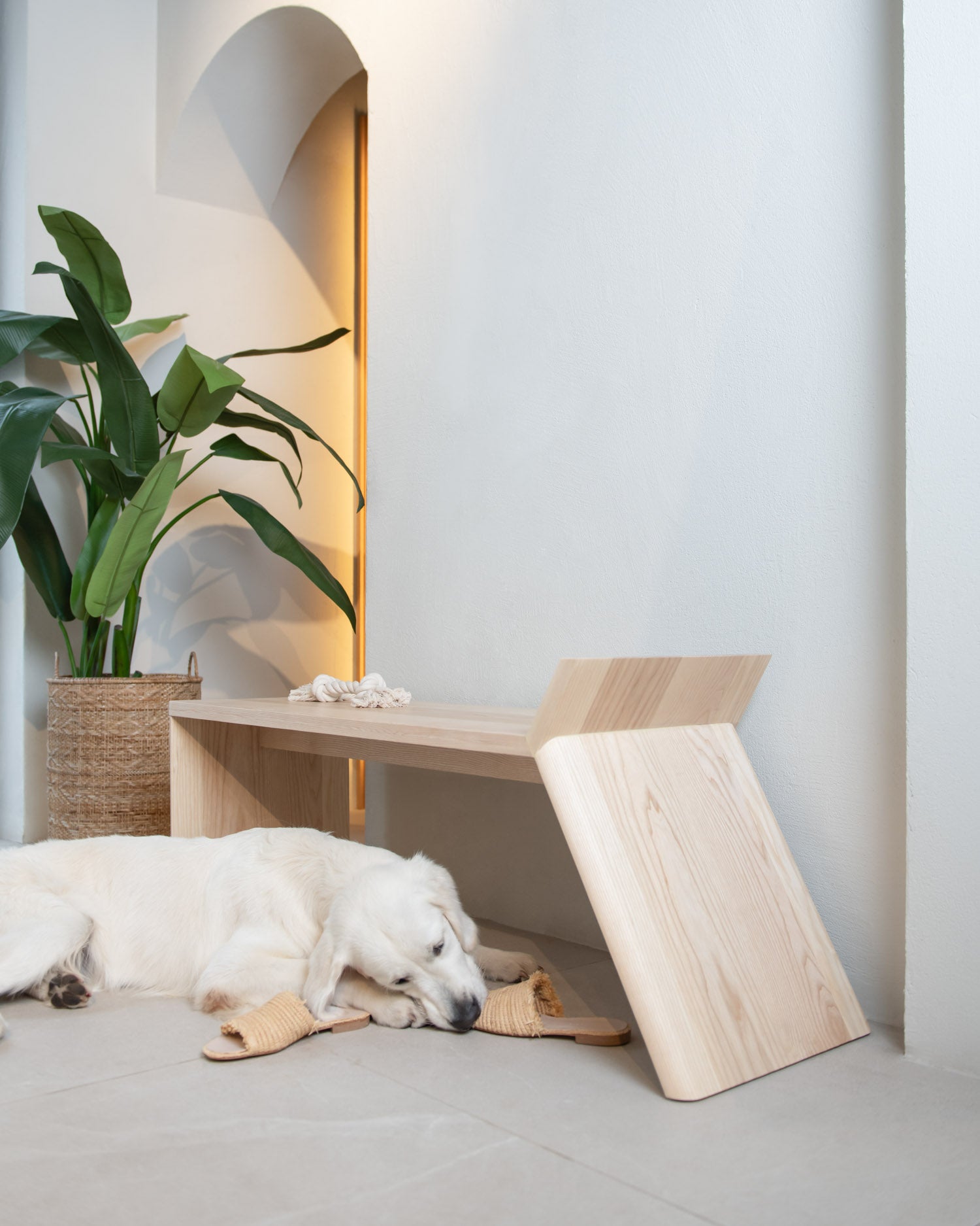 Banco Porto fresno 130 x 42 cm