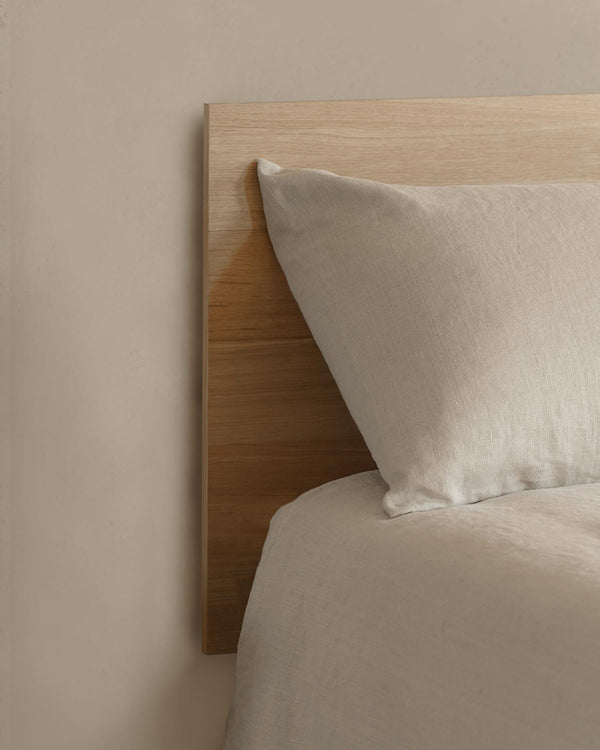 Cabecero Cova de roble natural para cama de 150/160 cm