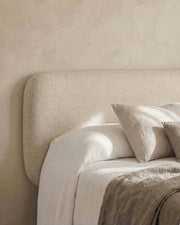 Cabecero Auba lino beige para cama de 150/160 cm
