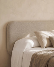 Cabecero Auba de lino camel para cama de 150/160 cm