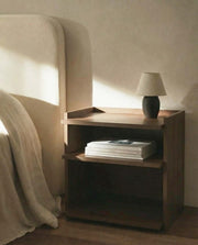 Mesita de noche Caló de roble moka 50 x 45 cm