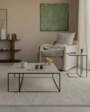 Conjunto de mesa de centro y mesa auxiliar Petra porcelánico Duna