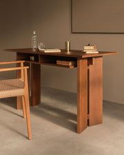 Escritorio Kyo roble moka 130 x 60 cm