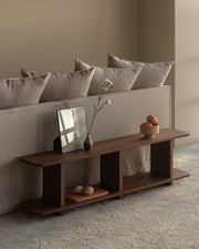 Estantería Otti roble moka 2 estantes 150 x 30 cm