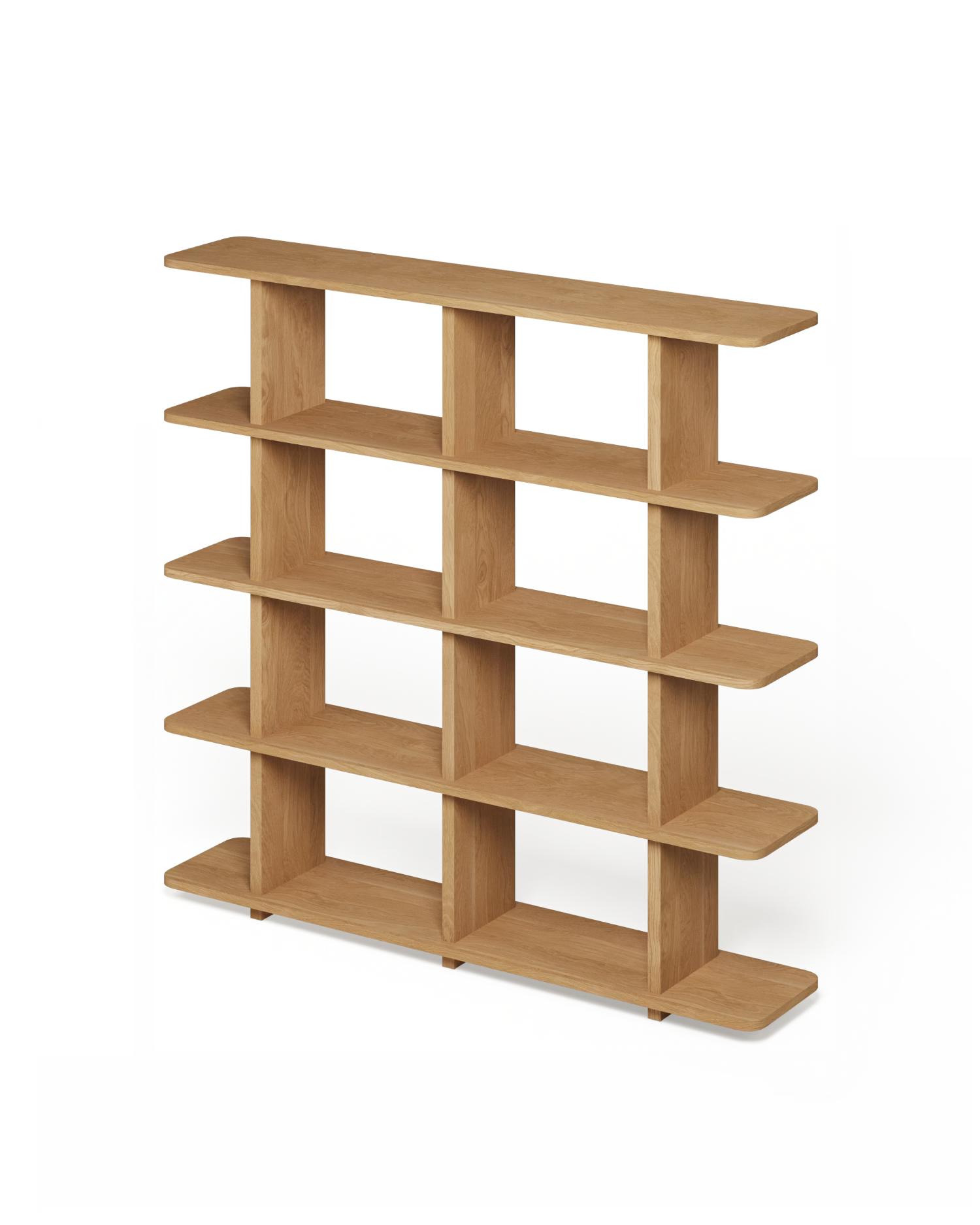 Estantería Otti roble natural 5 estantes 150 x 30 cm