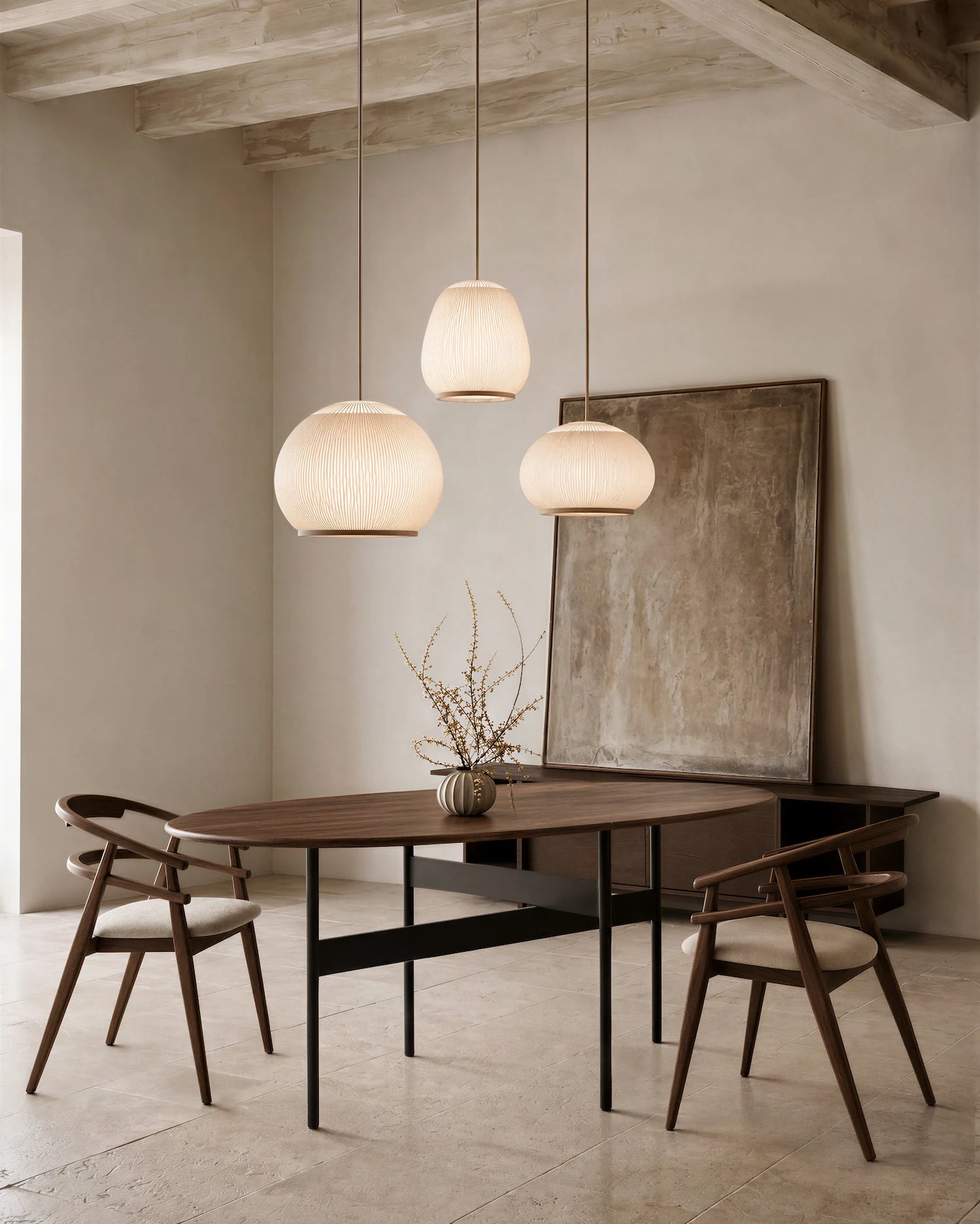 Mesa de comedor Tala de roble moka 190 x 95 cm