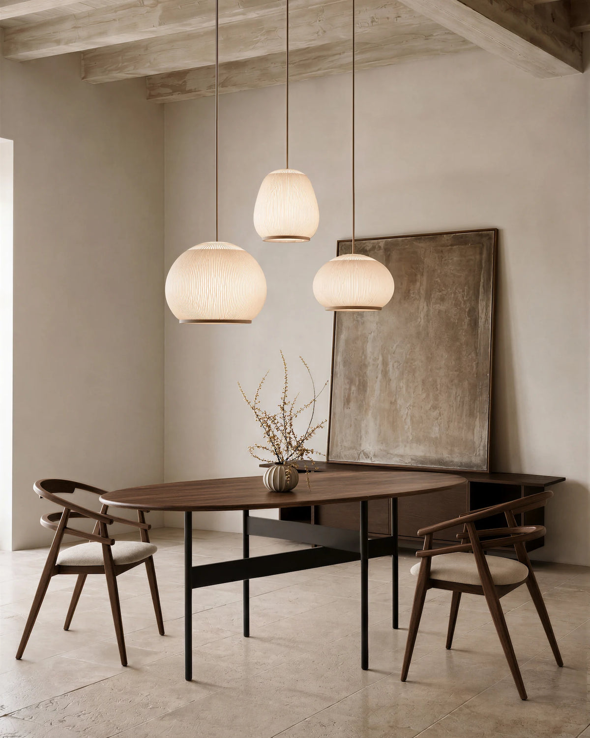 Mesa de comedor Tala de roble moka 190 x 95 cm