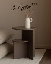 Mesita de noche Aura brown ø 40 cm
