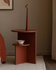 Mesa auxiliar Aura terracota ø 40 cm