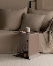 Mesa auxiliar Coma brown 43 x 35 cm