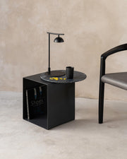 Mesa auxiliar Mia mármol Negro Marquina ø 48 cm