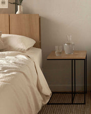 Mesa auxiliar Mini Petra roble 40 x 40 cm