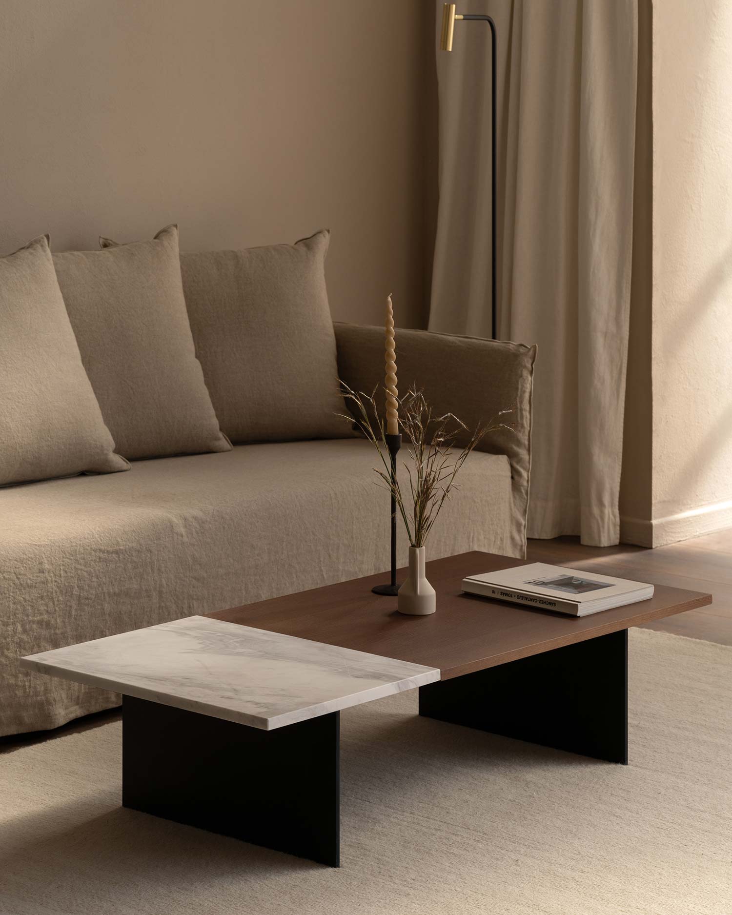 Mesa de centro Calobra mármol Calacatta Oro 130 x 60 cm