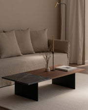 Mesa de centro Calobra mármol Negro Marquina 130 x 60 cm
