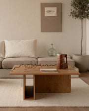 Mesa de centro Cova roble natural 85 x 85 cm