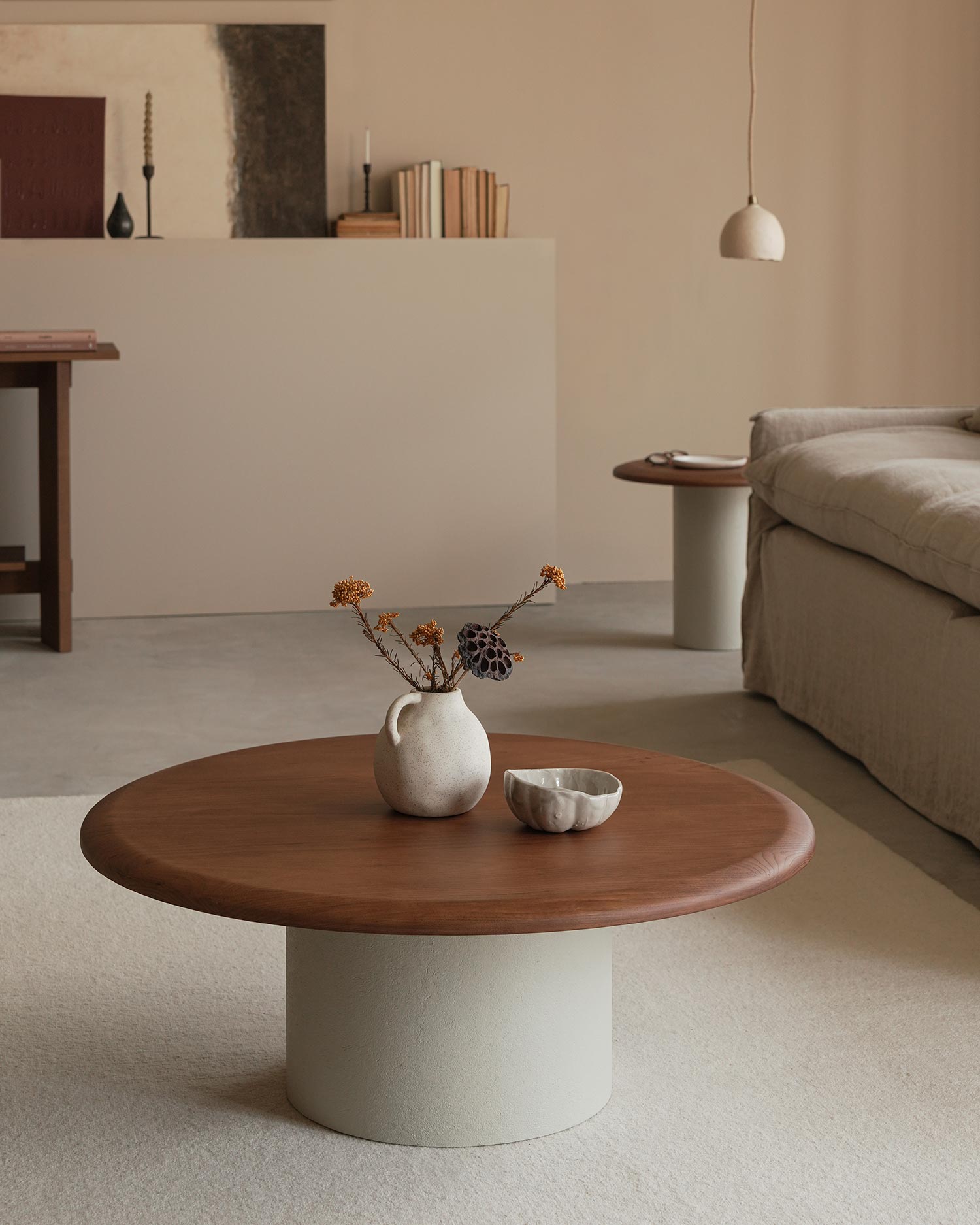 Mesa de centro Deia moka ø 90 cm