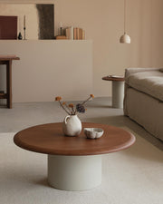 Mesa de centro Deia moka ø 90 cm