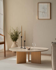 Mesa de centro Figa beige ø 100 cm