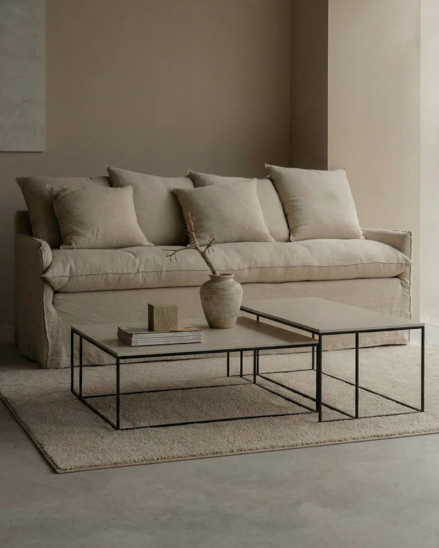 Mesa de centro Petra M de porcelánico Duna 120 x 60 cm