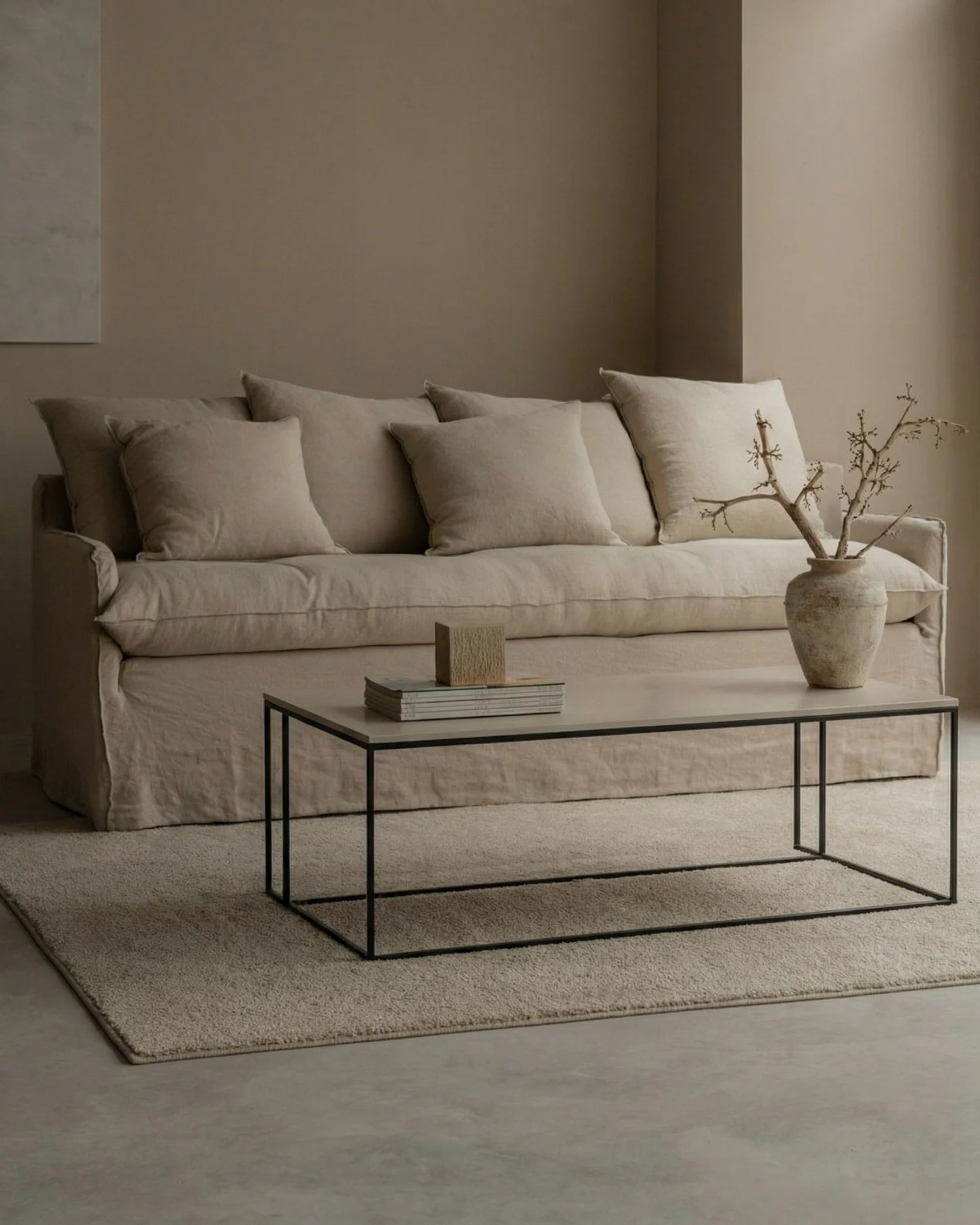 Mesa de centro Petra M de porcelánico Duna 120 x 60 cm