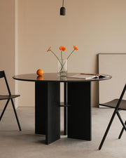 Mesa de comedor Figa black ø 120 cm