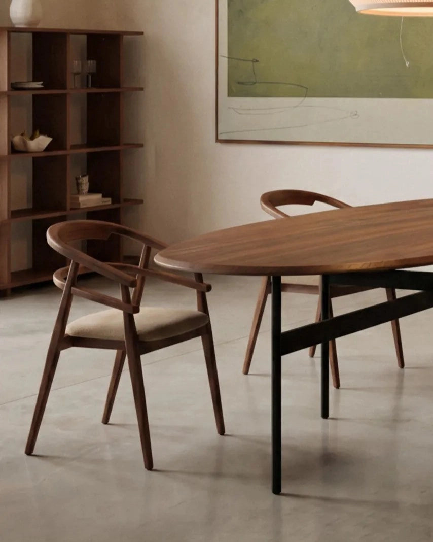 Mesa de comedor Tala de roble moka 190 x 95 cm