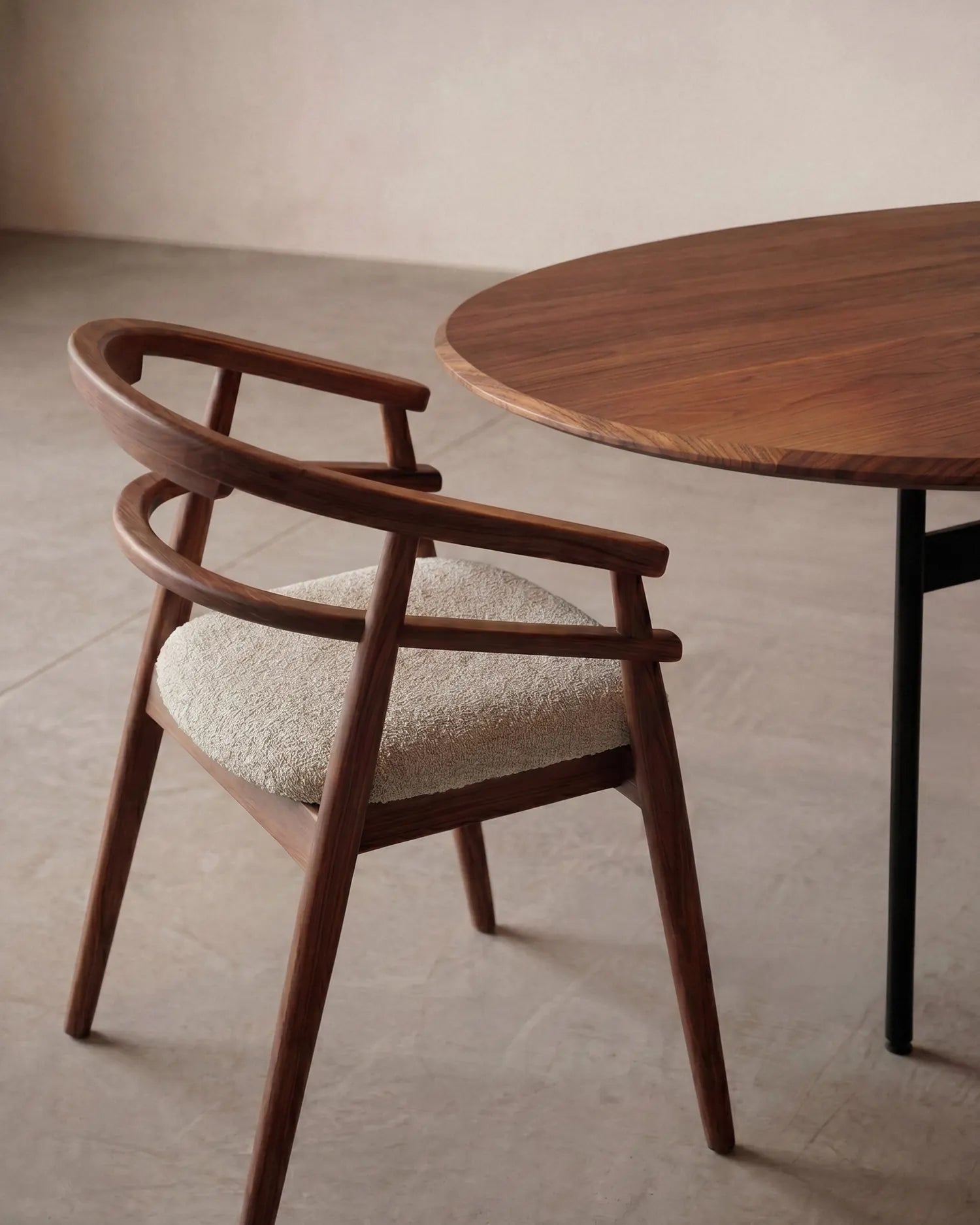Mesa de comedor Tala de roble moka 190 x 95 cm