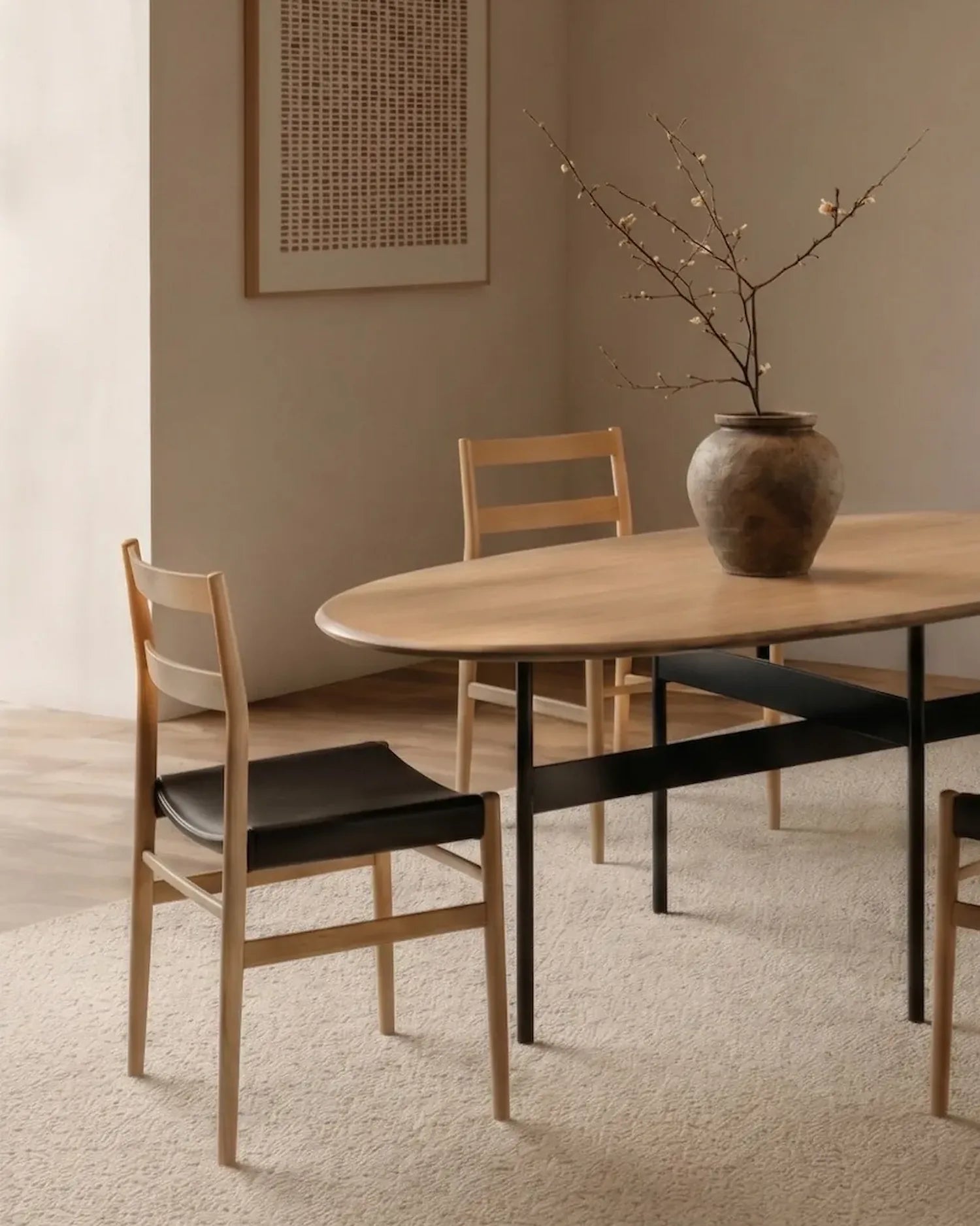 Mesa de comedor Tala de roble natural 190 x 95 cm