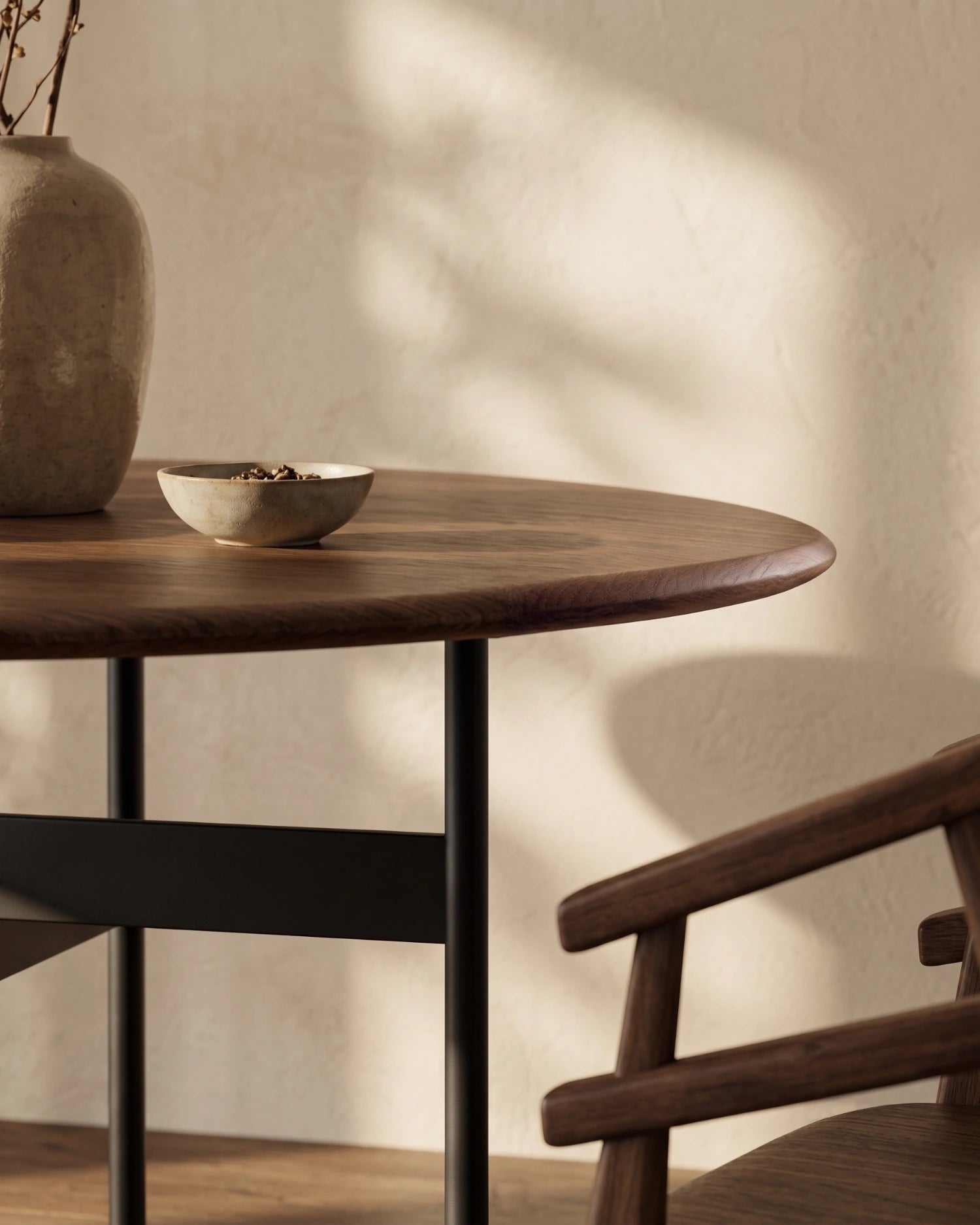 Mesa de comedor Tala de roble moka ø 120 cm