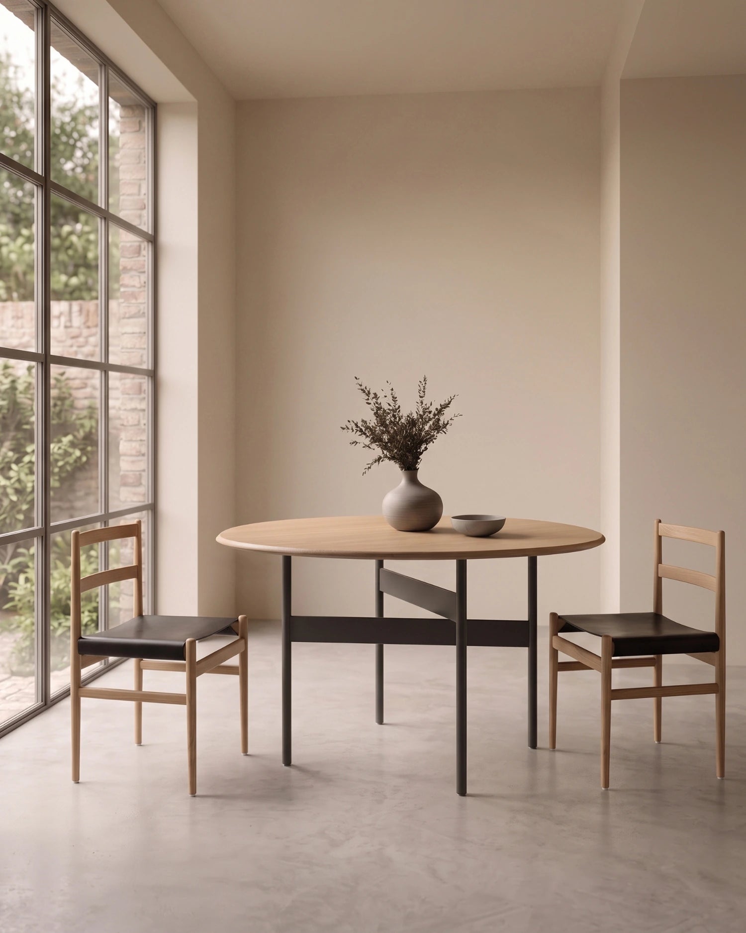 Mesa de comedor Tala de roble natural ø 120 cm