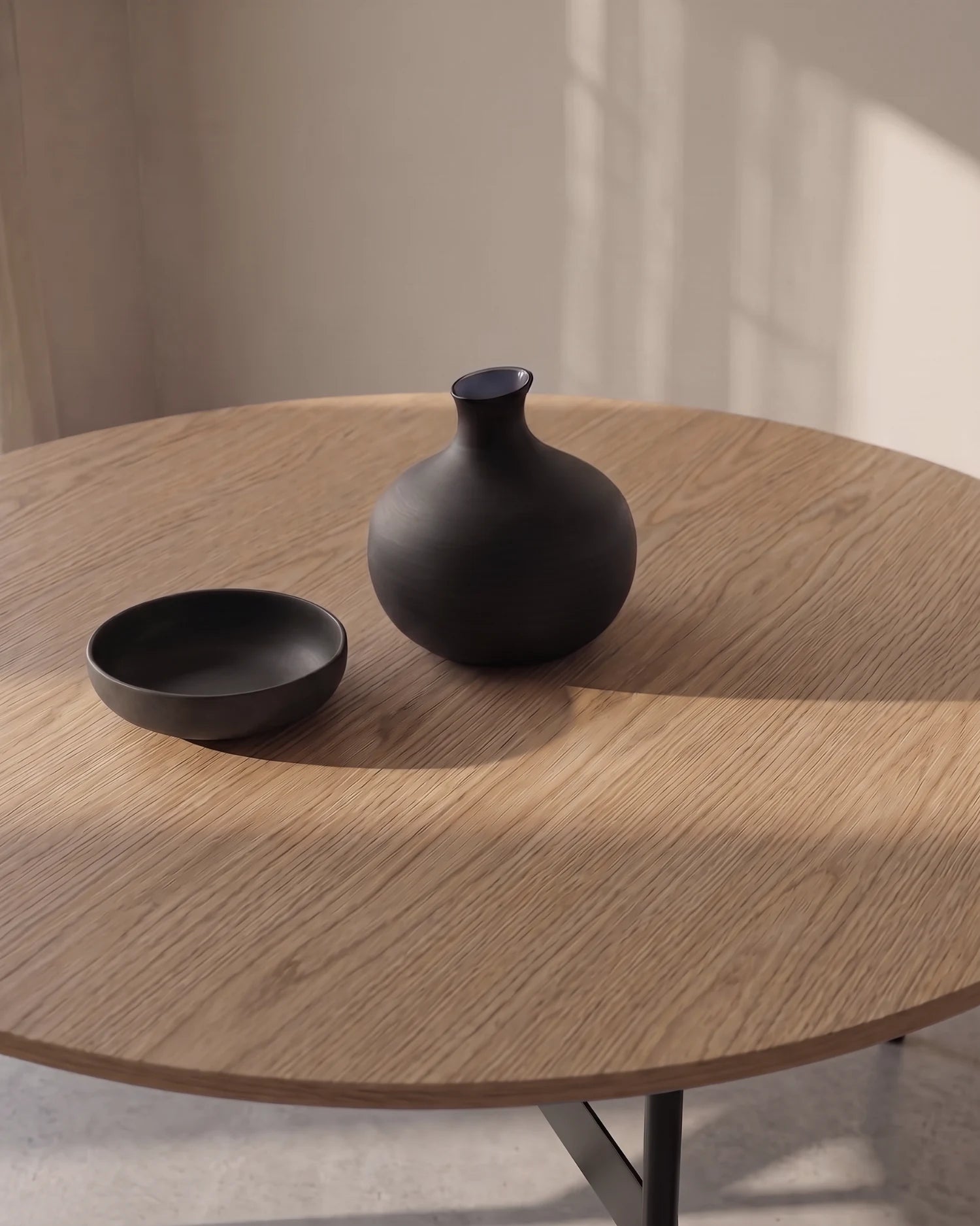 Mesa de comedor Tala de roble natural ø 120 cm