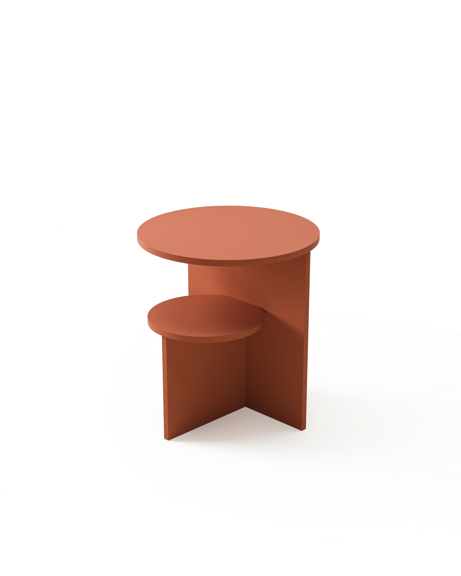 Mesa auxiliar Aura terracota ø 40 cm